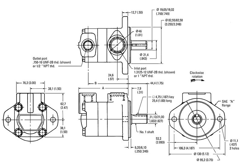 Vickers Eaton 3520VQ Vane Pump Hydraulic Seal Kit 920048 Buna 